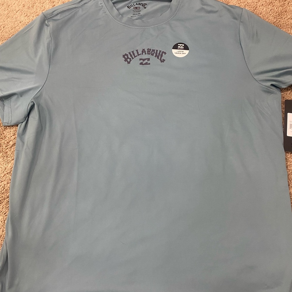 Billabong Men's Blue Swimming Short Sleeve T-Shirt